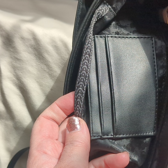 NWT Karl Lagerfeld Lucien Black Lambskin Leather Satchel - Picture 15 of 17